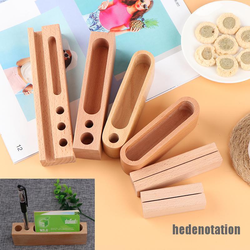 [hedenotation 0609] Wood Business Card Case Holder Stand Case Storage Organizer Name credit Cash