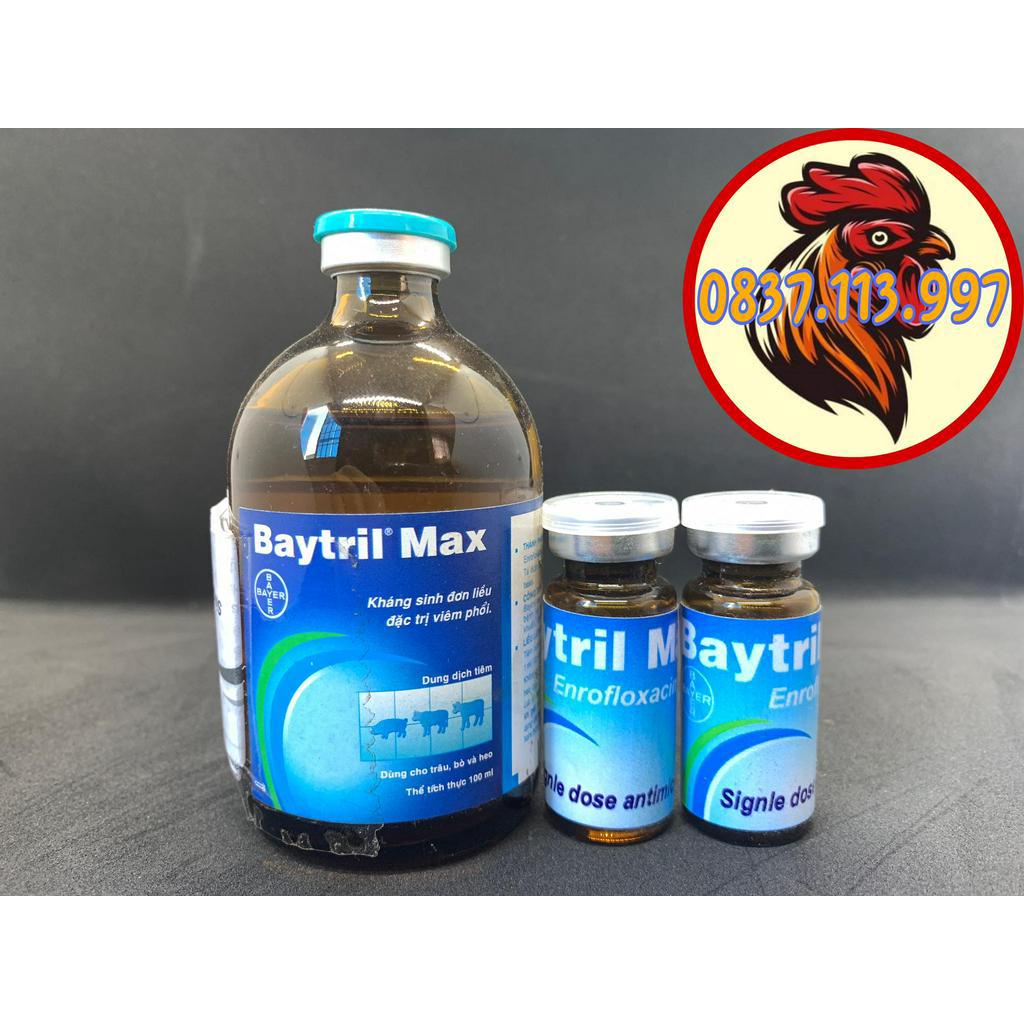 BAYTRIL MAX ĐẶC TRl ĐƯỜNG RUỘT PHÂN XANH TRẮNG CHO GÀ ĐÁ CHAI 10ML