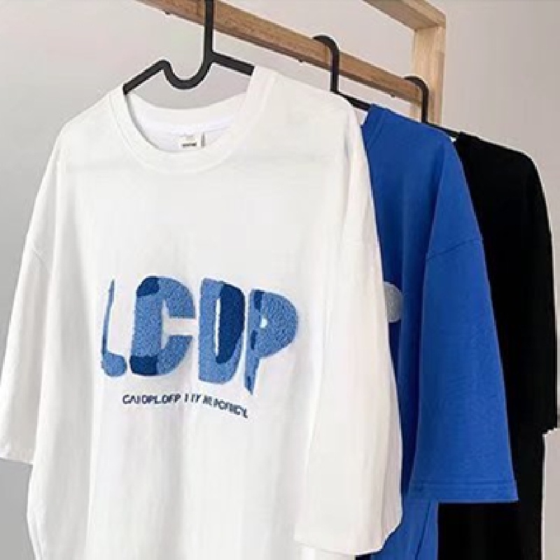 Áo Thun Tay Ngắn Dáng Rộng In Chữ Phong Cách Nhật Bản Thời Trang Mùa Hè Cho Nam Size M-5XL