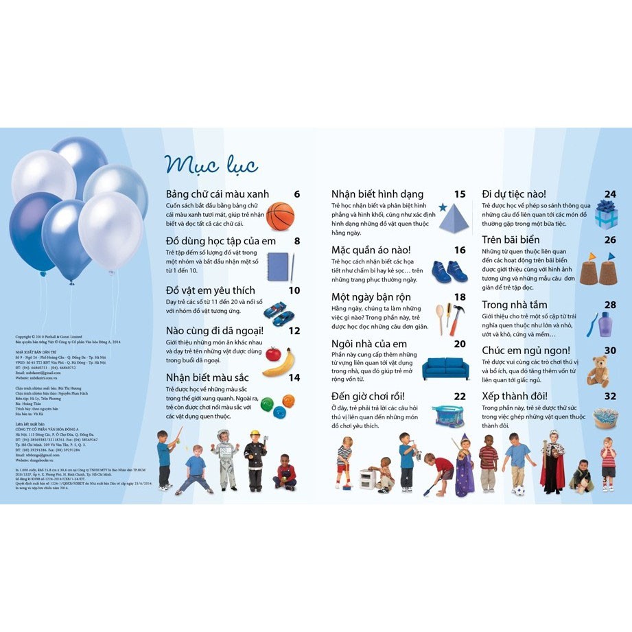 Sách Cuốn Sách Màu Xanh - Tiếng Anh Cho Bé Trai