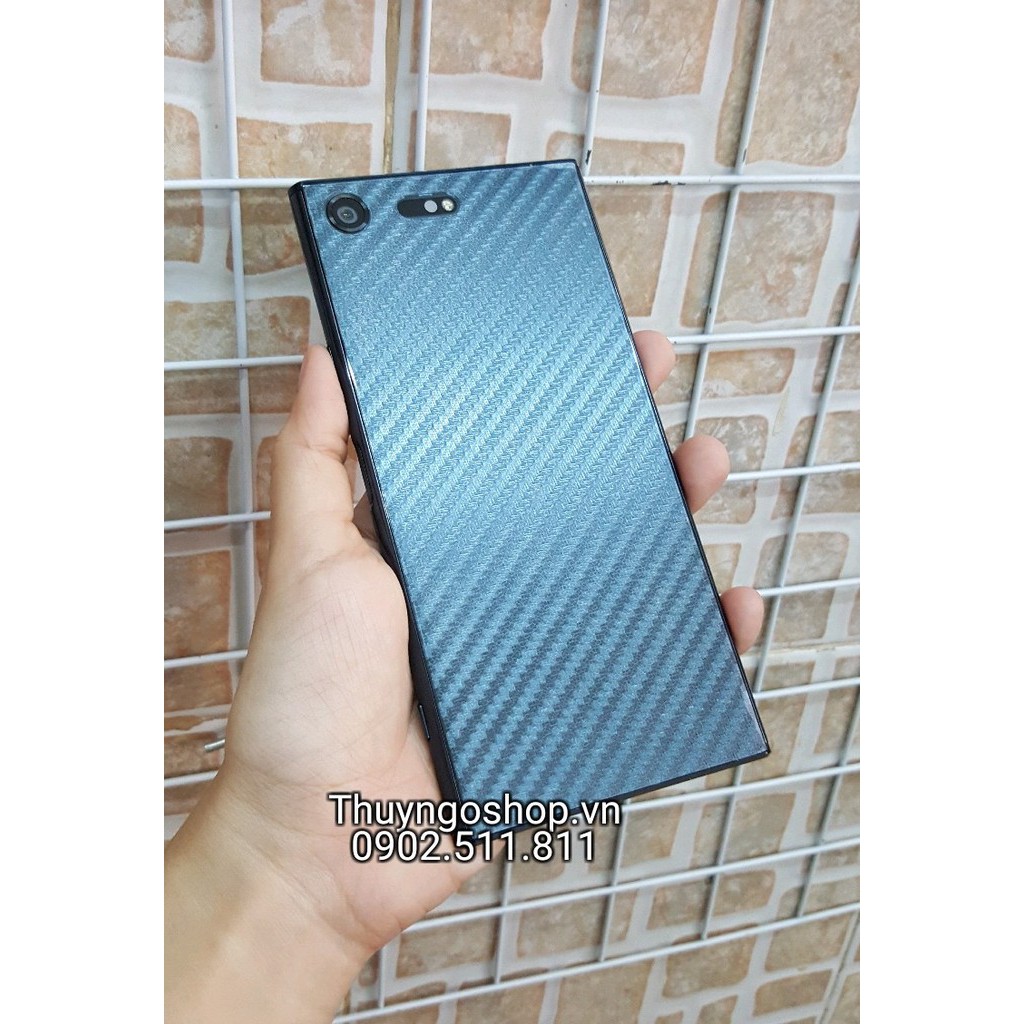 Sony Xperia 1/XZ2 Premium/XZ2/XZ3/... Dán lưng Carbon chống vân tay 100%