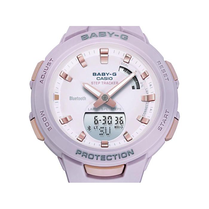 Đồng Hồ Nữ Casio Dây Nhựa BABYG BSA-B100-4A2DR Chính Hãng