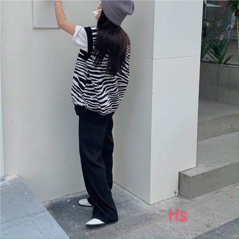 Áo gile ngựa vằn HS51