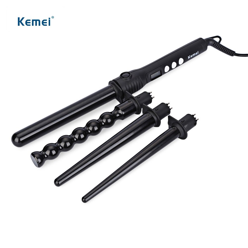 Máy uốn tóc đa năng 4 đầu uốn thay thế Kemei KM-4083 điểu chỉnh nhiều mức nhiệt độ phù hợp uốn xoăn, uốn cong cụp đuôi