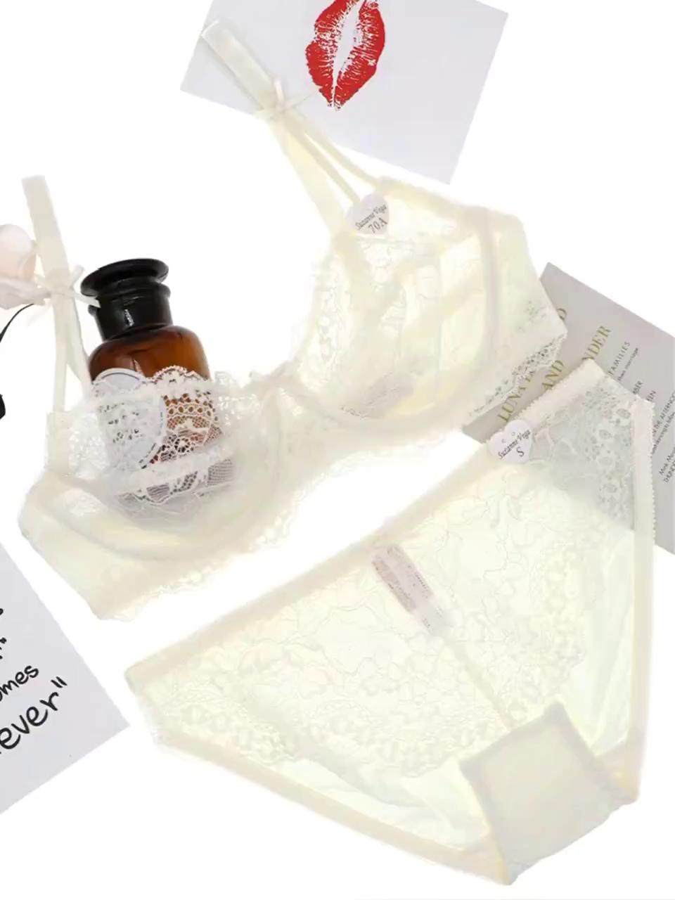 Bộ đồ lót ren Varsbaby xuyên thấu gợi cảm cho nữ áo ngực ren | BigBuy360 - bigbuy360.vn