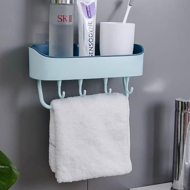 Kệ Đựng Đồ Dùng Gắn Tường Hình Vuông Đa Năng Tiện Dụng Cho Nhà Bếp / Nhà Tắm | BigBuy360 - bigbuy360.vn