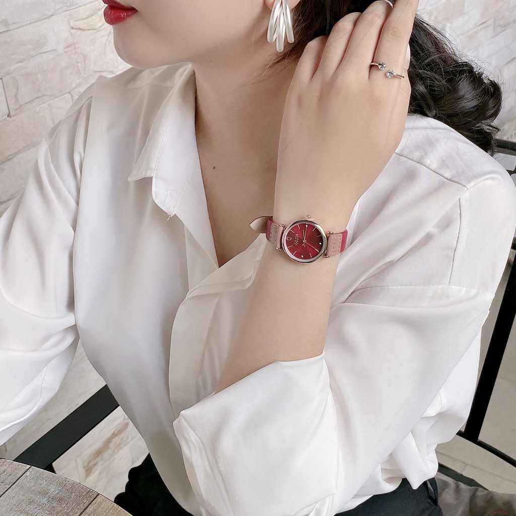 Đồng hồ nữ Julius JA-1306 dây da | Julius Official