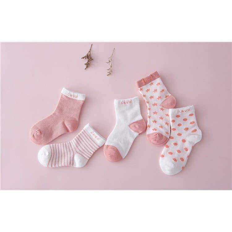 Combo 5 đôi tất cho bé 1 đến 6 tuổi <3