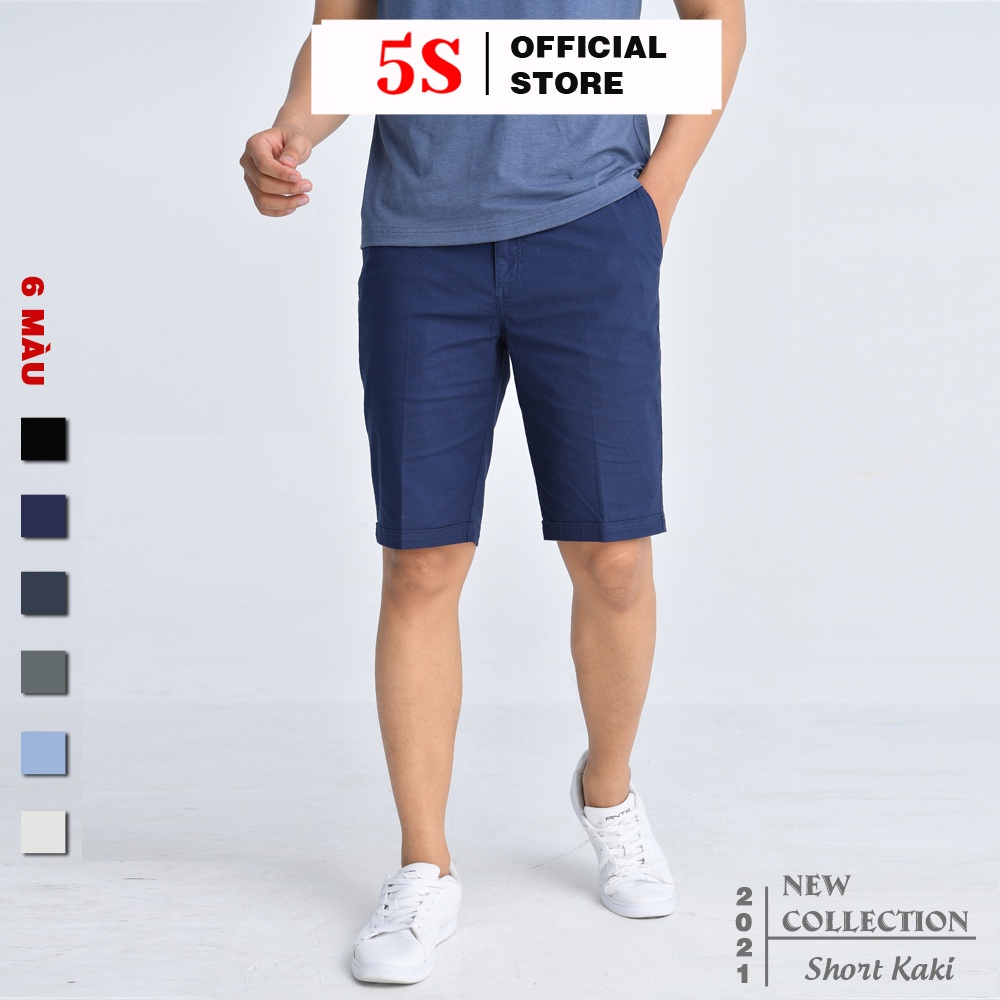 [MUA 2 GIẢM 30K] Quần Short Nam KaKi 5S ( 6 màu), Chất Liệu Cotton Premium Bền Màu, Co Giãn Tốt (QSK21004)