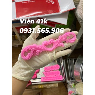 Khuôn Silicone Viền Uốn Cong Lợn Sóng 3C 18.5*5.2*1Cm