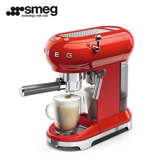 Máy pha cà phê smeg đỏ ECF01RDEU