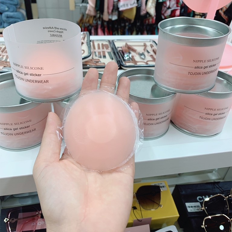 Miếng Dán Ti Che Nhũ Hoa 𝐄𝐋𝐒𝐀 𝐁𝐑𝐀 Set 5 Cặp Dán Ti Silicon Có Thể Tái Sử Dụng Nhiều Lần 9990