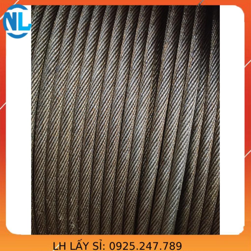 Cáp chống xoắn phi 8. cáp cẩu trục. cáp tự hành. dây cáp cẩu dài 50 mét cáp thép giá sỉ