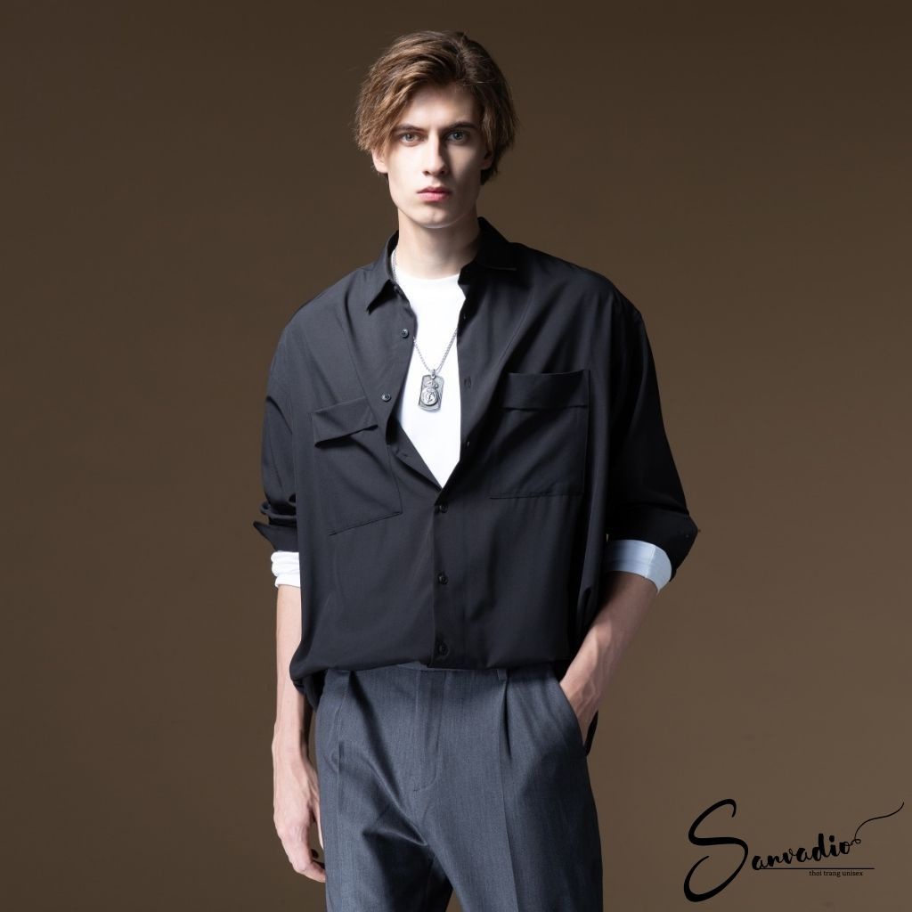 Áo sơ mi nam SANVADIO - áo sơ mi unisex ASM27