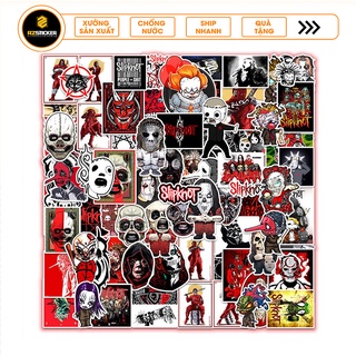 Sticker Slipknot - Nhãn Dán Ca Sỹ Nhạc Rock Cắt Sẵn Dán Laptop , Dán đàn Ghita Chất Liệu Decal 5 Lớp Chống Nước