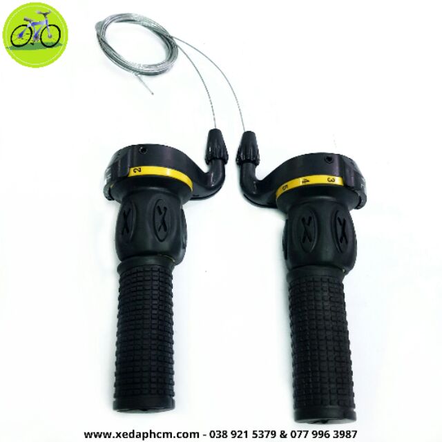 Cặp tay đề vặn xe đạp thể thao 3x7