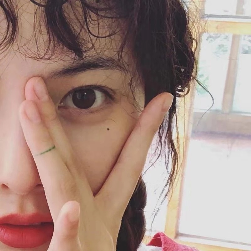 Miếng Dán Hình Xăm Mắt/Mặt Gợi Cảm Bằng PVC Màu Đen Phong Cách Hàn Quốc Cho Nữ