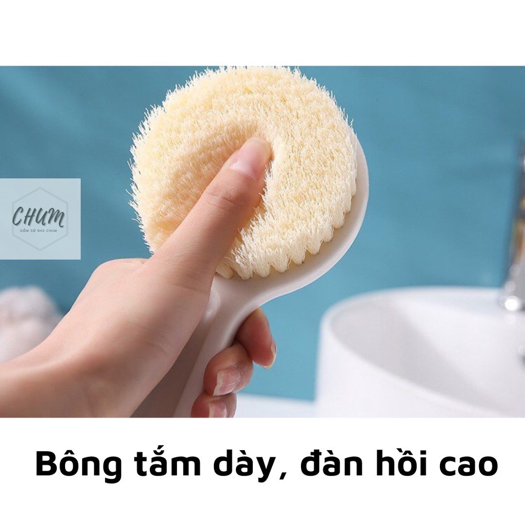 Chổi cọ kì lưng cán dài, tẩy da chết Muji C12