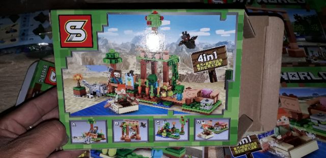 Lắp ráp 1 hộp LegoMyWord 6197 có nhiều chi tiết bằng nhựa rất đẹp