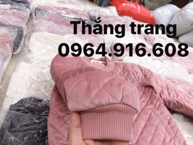 Áo bomber nhung tuyết đẹp bao chất luôn ạ
