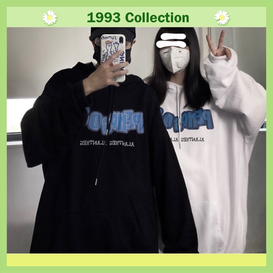 Áo hoodie nỉ bông form rộng phong cách Unisex HD06