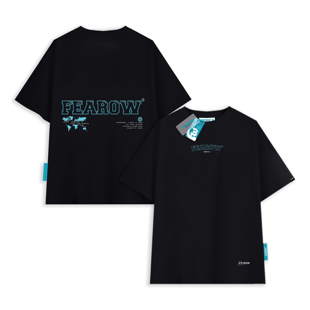 [Mã 154FASHIONSALE giảm 12% đơn 99K] Áo thun Fearow Basic 90s Tee Đen - FW119