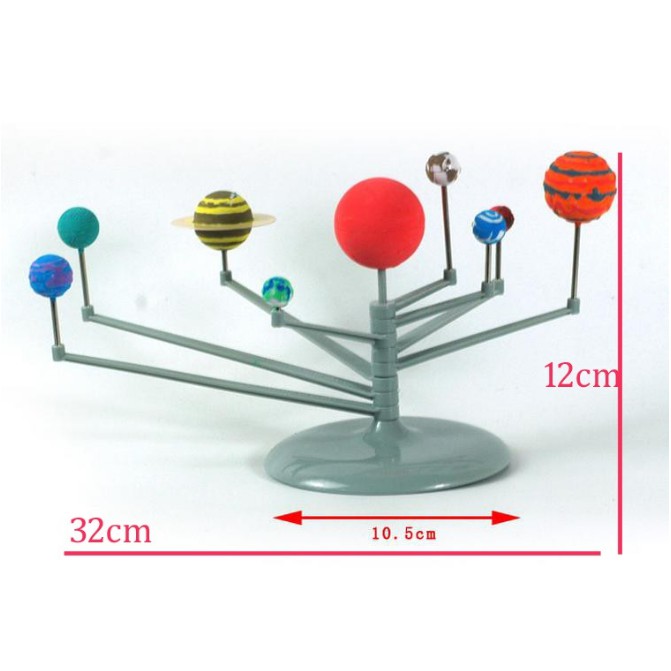 Mô Hình Hệ Mặt Trời Và Các Hành Tinh (Tô Màu)