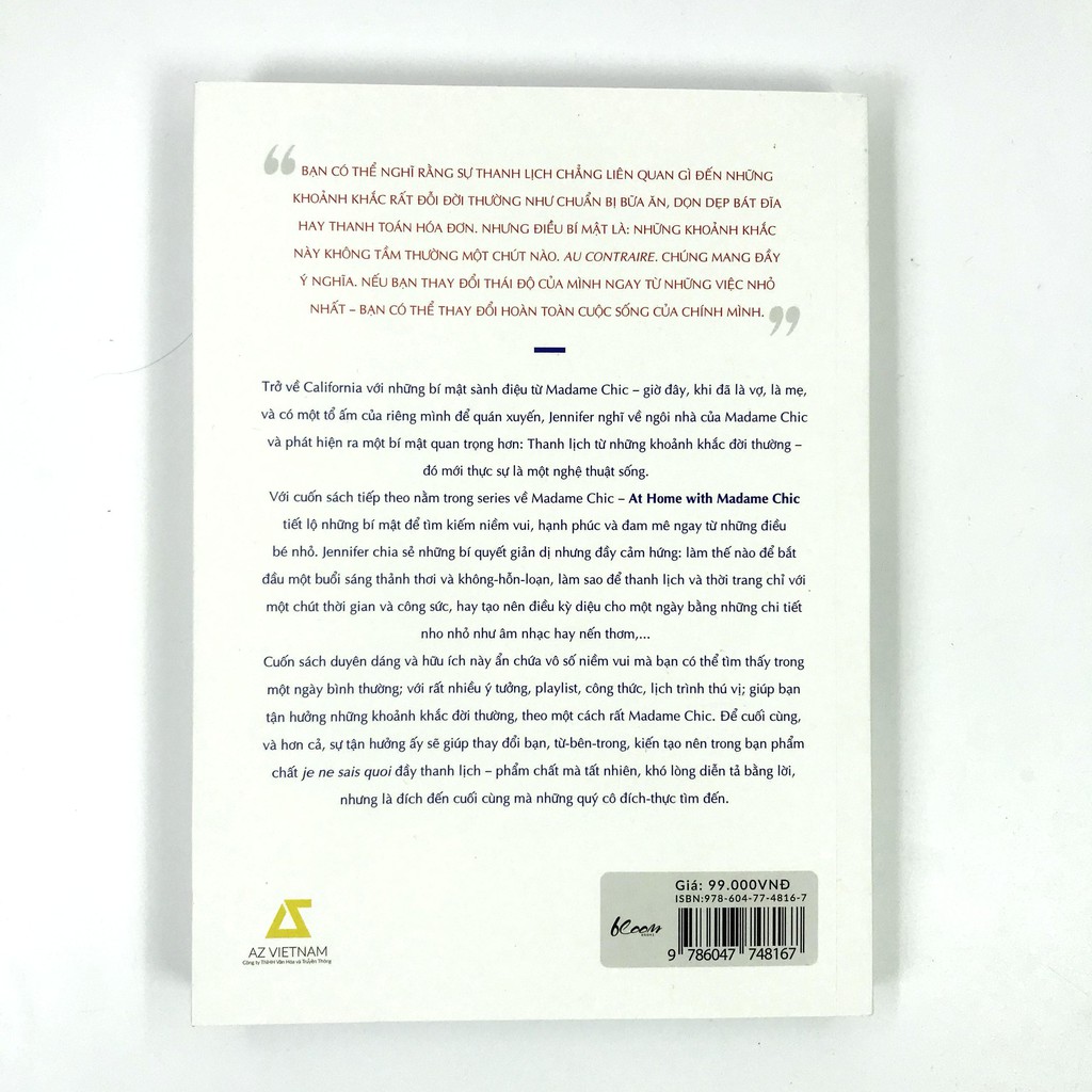 Sách - At Home With Madame Chic - Thanh Lịch Từ Những Khoảnh Khắc Đời Thường | BigBuy360 - bigbuy360.vn