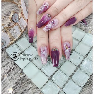 Thảm đá chụp ảnh móng
