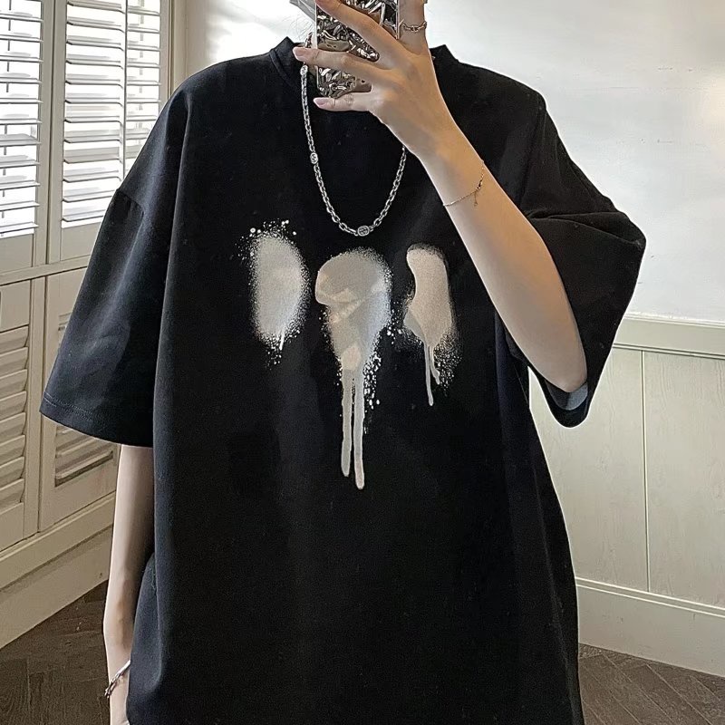 Áo Thun Tay Ngắn Dáng Rộng In Họa Tiết Thời Trang Mùa Hè Thoải Mái Cho Nam Và Nữ