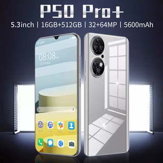 Điện thoại di động mới bán P50 điện thoại thông minh Hai SIM Pin lớn Điện thoại chơi game Bán với giá thấp cod