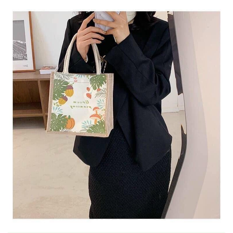 [Mã WAMT2405 giảm 10K đơn 0K] Túi cói mini họa tiết vintage | BigBuy360 - bigbuy360.vn