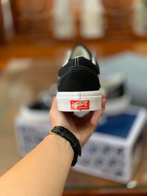 Giầy vans vaul đen gót đỏ 1:1 ( full box + free ship )