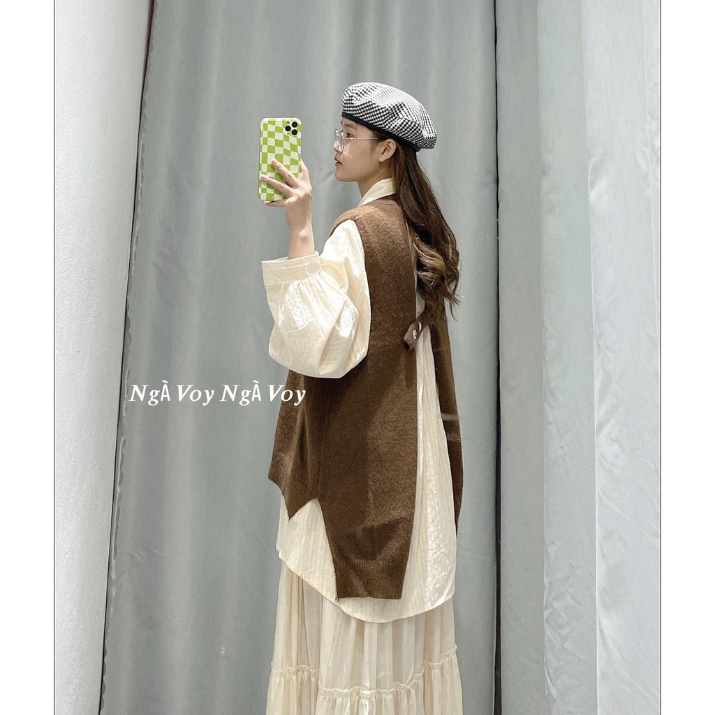 ÁO GHILE LÔNG THỎ KHOÉT LƯNG SIÊU XINH | BigBuy360 - bigbuy360.vn