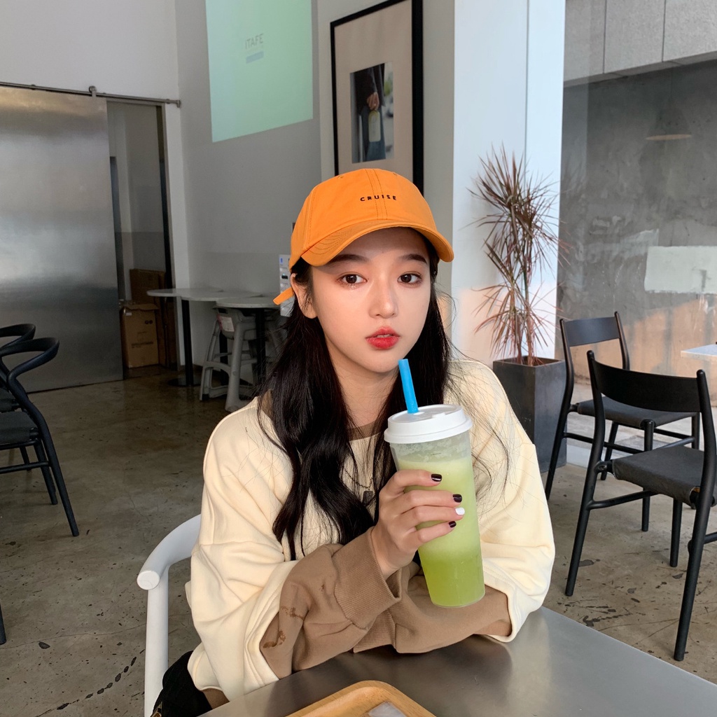 Mũ thêu chữ đơn giản phong cách Hiphop Hàn Quốc YKD