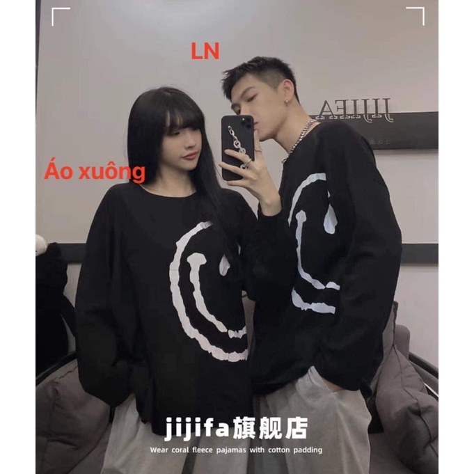 Áo xuông nửa mặt cười TH6