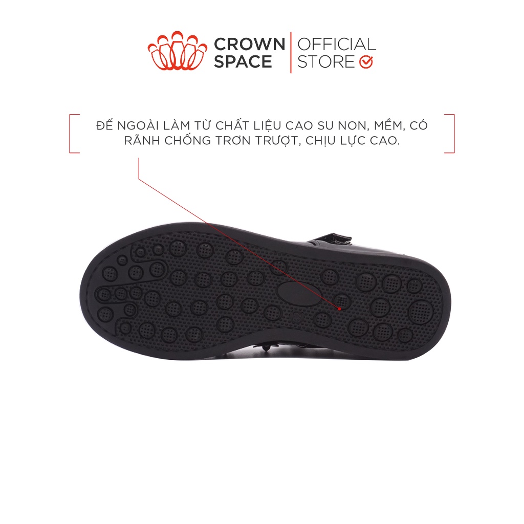 Giày Đi Học Bé Gái Cao Cấp Crown Space CRUK3058 PHIÊN BẢN CAO CẤP SCHOOL SHOES 2022 Thiết Kế Chuẩn Y Khoa Size 33-38