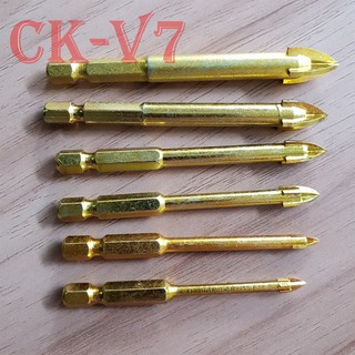 Mũi Khoan Kính,Gạch Men,Đá Hoa...(6 Món 4 Cạnh Tiện Dụng)