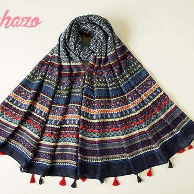 Combo Khăn boho họa tiết thổ cẩm