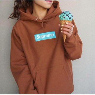 Áo hoodie Supreme - màu nâu