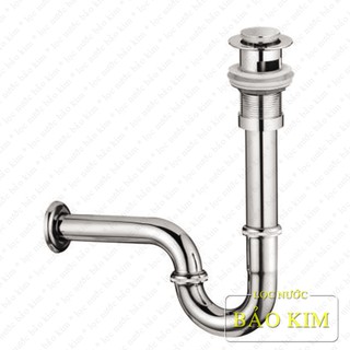 Bộ xi phông (xả lavabo) đồng thau mạ chorme