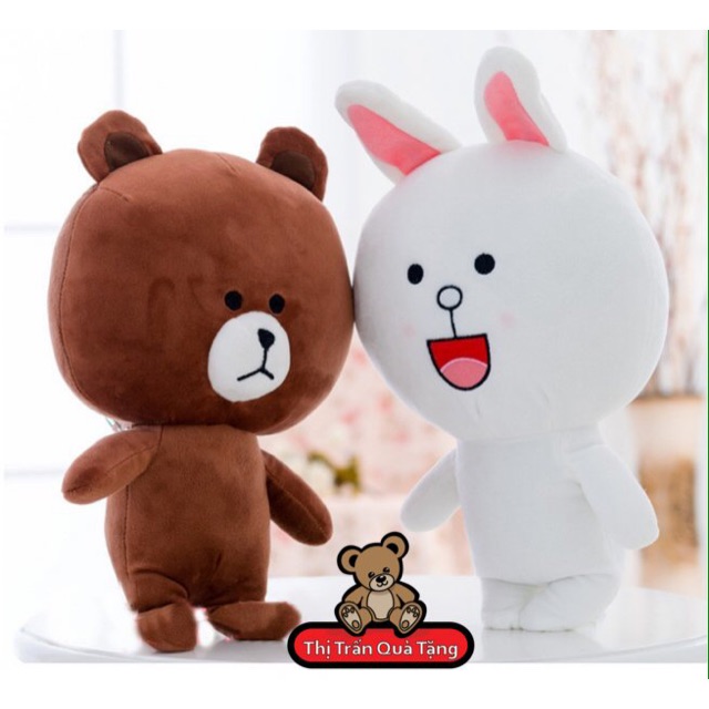 Cặp gấu bông line – brown ( 2 bé )