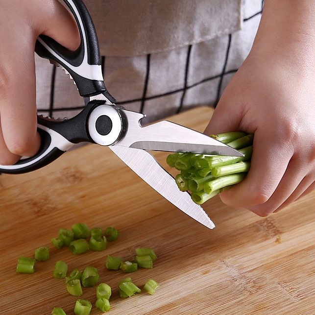 Kéo Làm Bếp Thép Không Gỉ Đa Năng Có Nắp Đậy