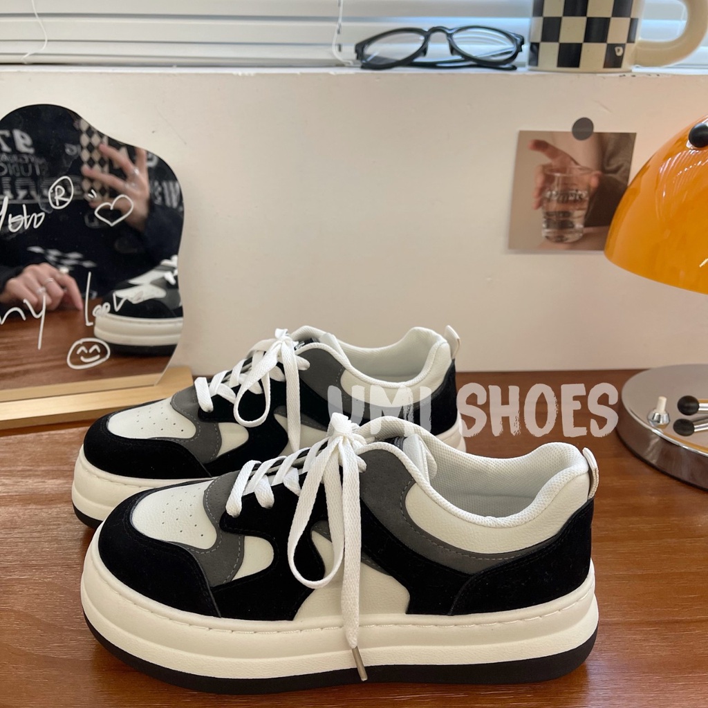 Giày Thể Thao Nữ Đế Bằng Bánh Mì Basic mã LULU vải canvas bata mới hot phong cách retro ulzzang đẹp cá tính