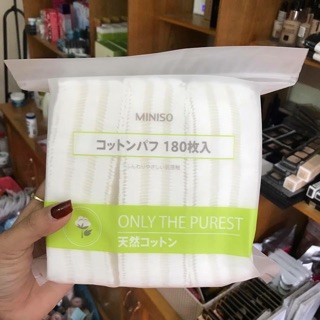 Bông tẩy trang Miniso 180 miếng