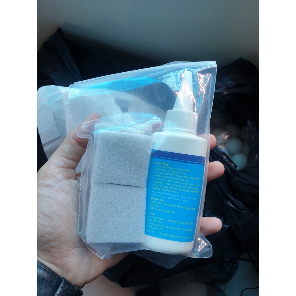 Keo Sữa Bóng Bàn Dán Mặt Vợt Chống Co  100ml Tăng Độ Bền Cho Mặt Vợt Giảm Vỡ Viền Cho Mặt Vợt