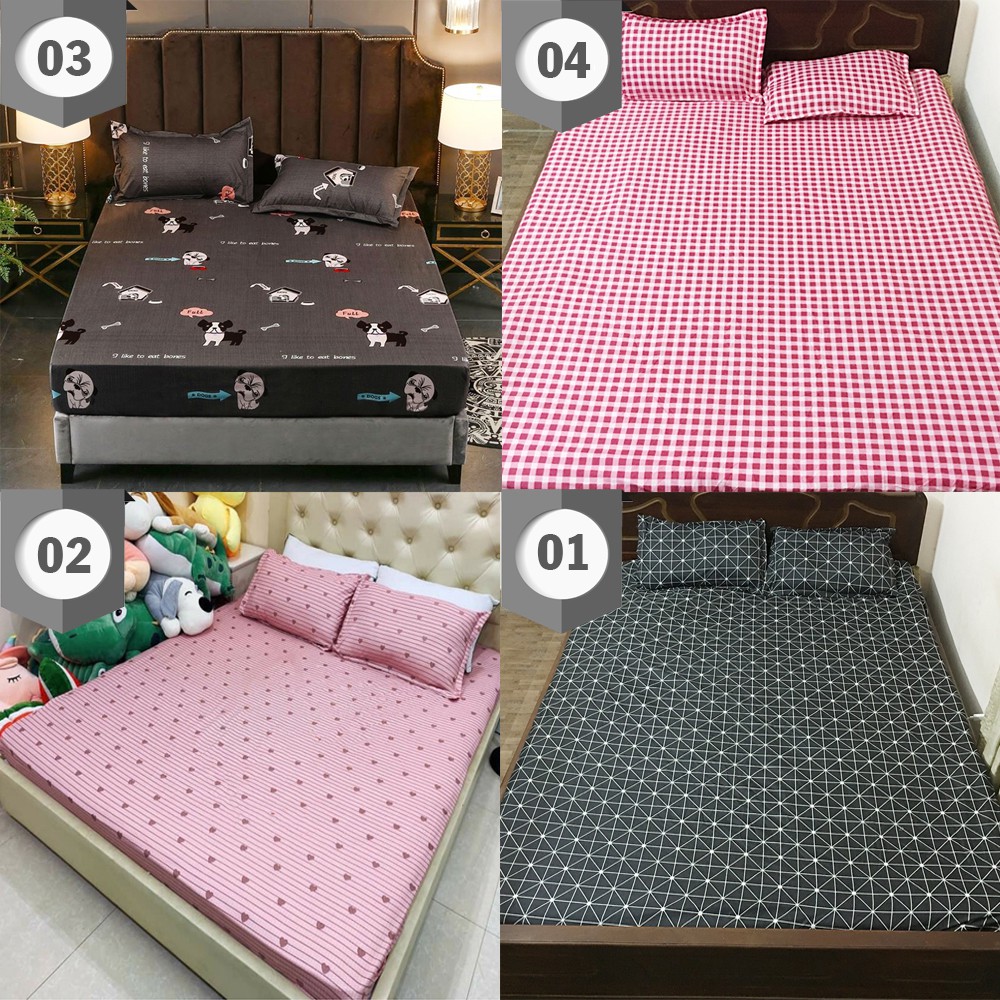 Combo 2 vỏ gối cotton poly mềm mịn - CMS