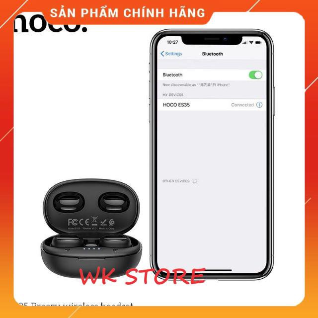 Tai nghe bluetooth Hoco ES35 pin 4h,chống nước IP54,BH 1 năm