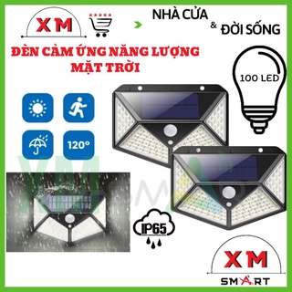 Đèn Năng Lượng Mặt Trời 100 LED, Cảm biến chuyển động ban đêm. 100 mắt, Chống Mưa