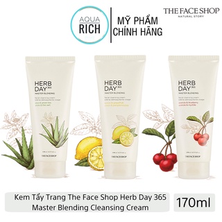 Kem Tẩy Trang Herb Day 365 Master Blending Cleansing Cream The Face Shop 170ml